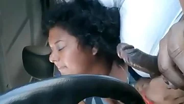 Gigantic Indian Gives A Suck off In The Van