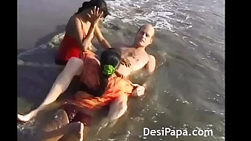 Indian Nubiles Gang-fuck 3 way Gang Hook-up On Beach