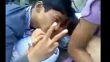 Indian School Gang Couples Having Joy Outdoor