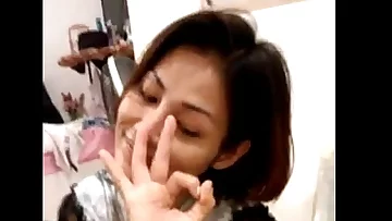 Indian mature aunty smoking on her spouse man rod