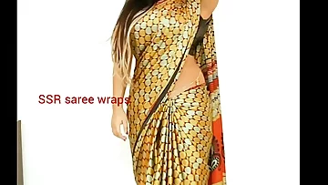 Telugu aunty saree satin saree  fuck-a-thon movie part 1