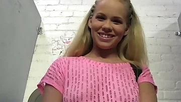 Britney Youthful drills 3 ebony pricks in a public shower