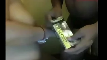 Fantastic desi wifey with gigantic boobies and enormous booty flashing on web cam with spouse