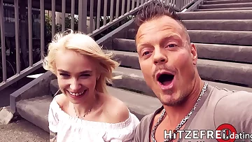 HITZEFREI&period;dating CAUGHT by POLICE&colon; Light-haired Chick Plowed PUBLIC &lpar;Arteya&rpar;
