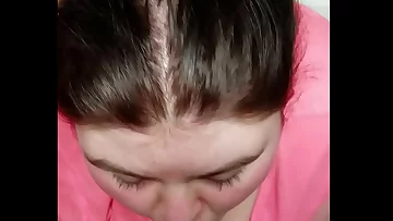 Random Thot Fellates Big black cock