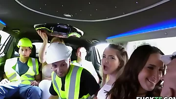 Limousine drill with Ashley Adams&comma; Jane Wilde&comma; Ryan Conner&comma; Benny Rodriguez and Oliver Flynn