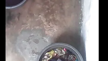 my mother taking tub