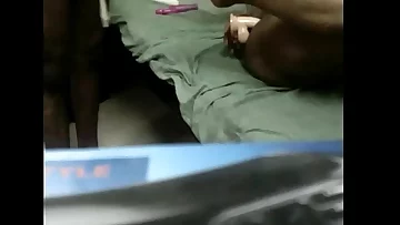 Tamil wifey have fun with 2 man rod