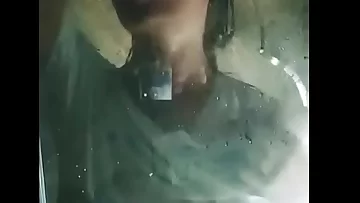 Poonam pandey taking bathroom in tranparents clothes