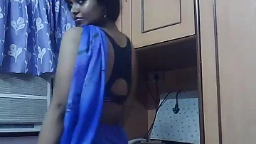 Naughty Lily In Blue Sari Indian Stunner Fuck-fest Vid - p&period;&period;com