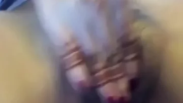 desi freshly married nri wifey fumbling her poon rock-hard