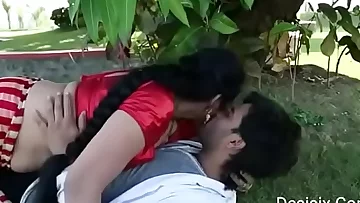 scorching Desi duo hookup in park