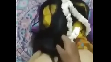 Tamil wifey rear end with buddy