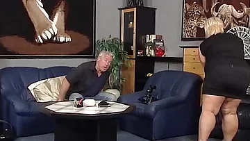 Plumper german fat blonde